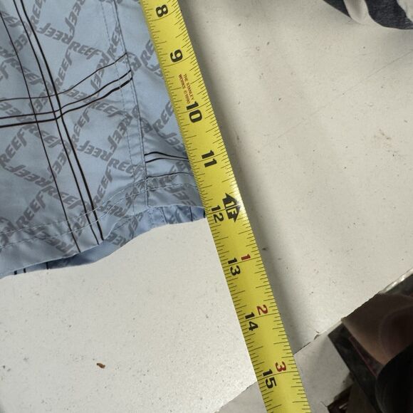 Reef Board Shorts Mens 33 Blue Wave Surf Swim Trunk Unlined Cargo Pocket - NL - Picture 5 of 6